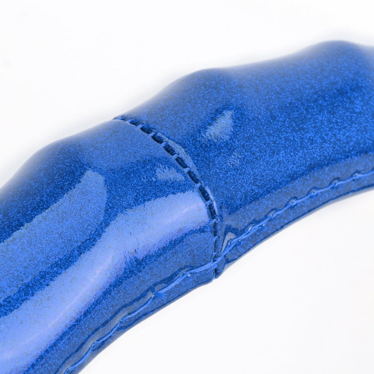 Universal Car Wave Texture Plating Leather Steering Wheel Cover, Diameter: 38cm