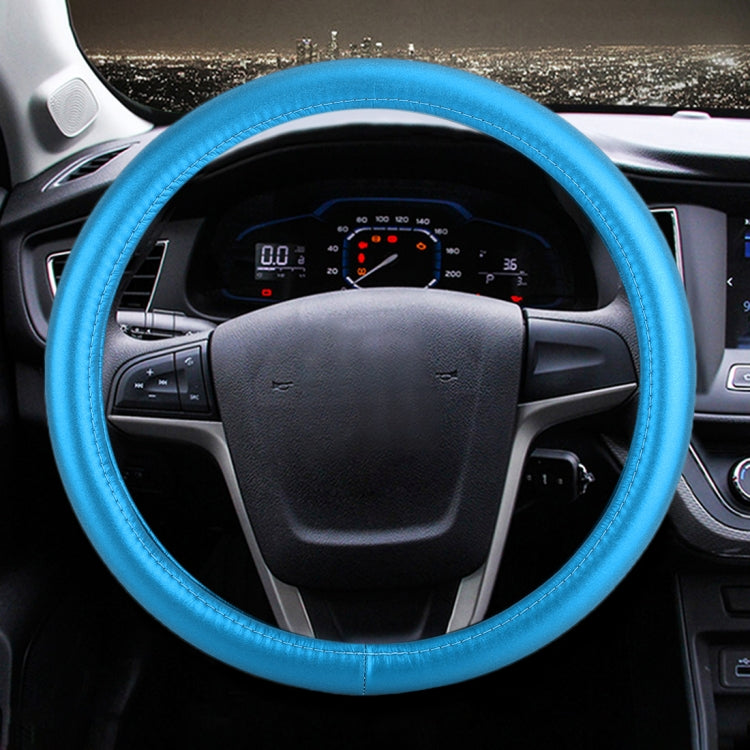 Universal Car Plating Leather Steering Wheel Cover, Diameter: 38cm