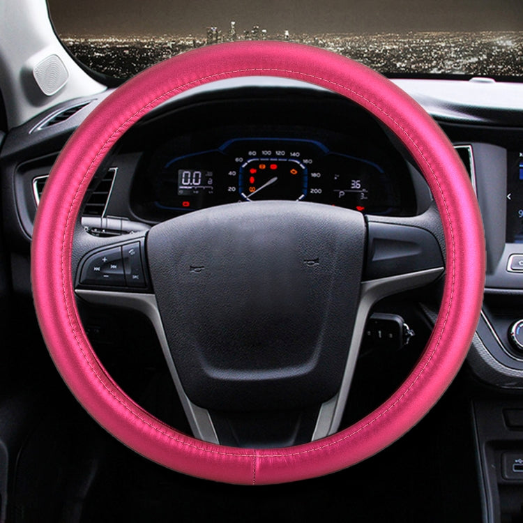 Universal Car Plating Leather Steering Wheel Cover, Diameter: 38cm