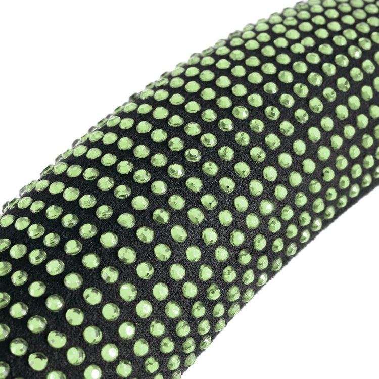 Universal Car Leather + Diamond Steering Wheel Cover, Diameter: 38cm