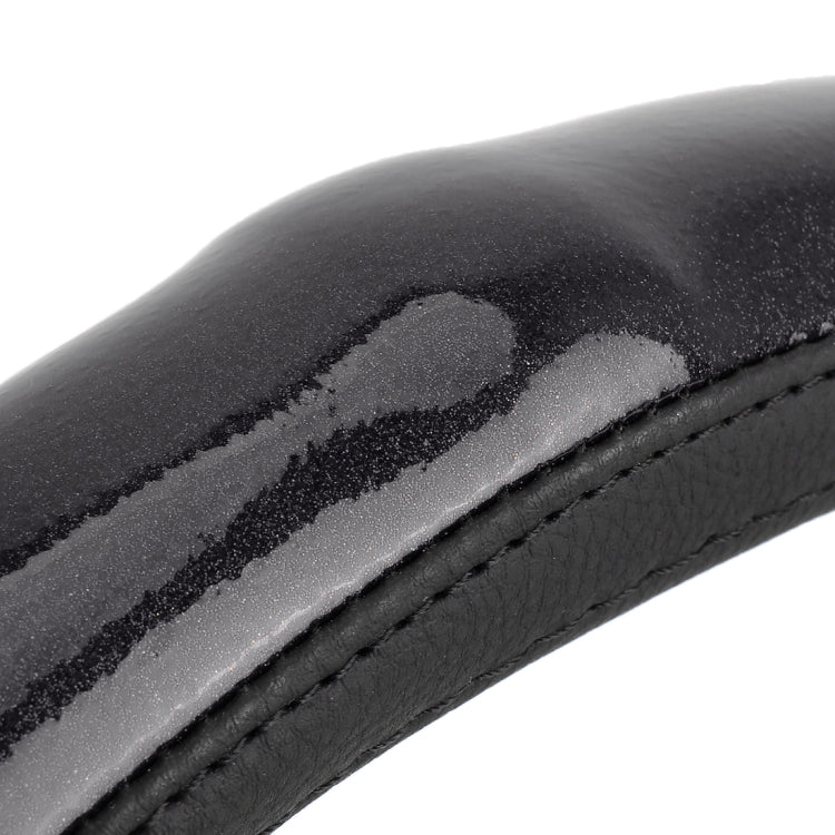 Universal Car Plating Bamboo Knot Leather Steering Wheel Cover, Diameter: 38cm