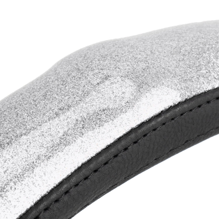 Universal Car Plating Bamboo Knot Leather Steering Wheel Cover, Diameter: 38cm