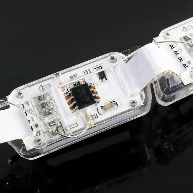 2 PCS 60cm 15-section DC12V 13W Ultra-thin Car Colorful Turn Lights / Running Lights, with 45LEDs SMD-2835RBG Bulbs