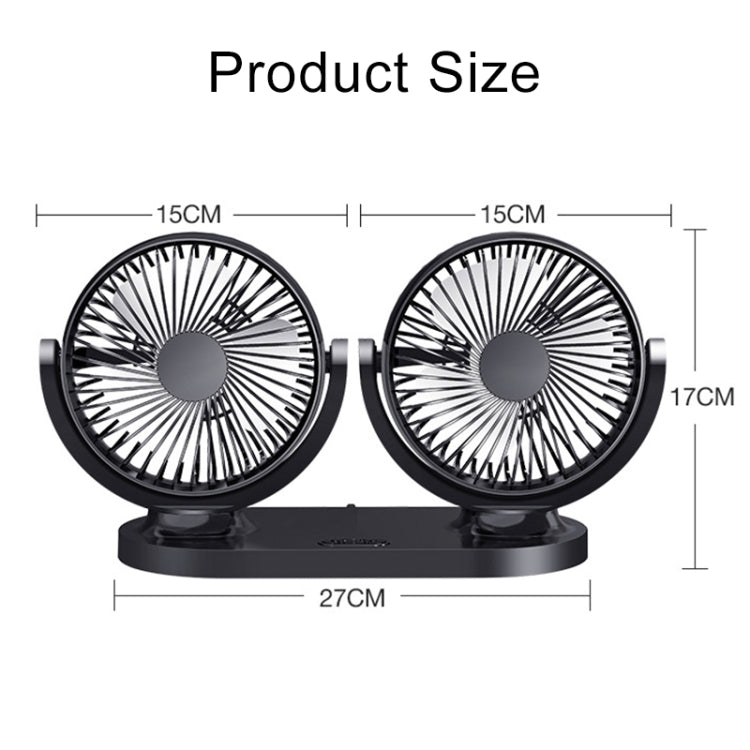 Multi-function Office Car Big Wind Force Mute Electric Fan