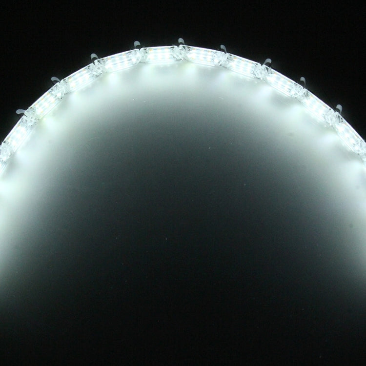 2 PCS 3W Scalable Crystal Shell Snake Shape DIY White Light + Yellow Light Car Water-Running Lighting Crystal Water LED Lamp Light, DC 12V