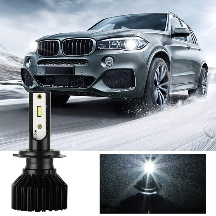 2 PCS EV13 H7 DC9-32V / 14W / 1400LM / 6000K IP67 Car LED Headlight Lamps (White Light)