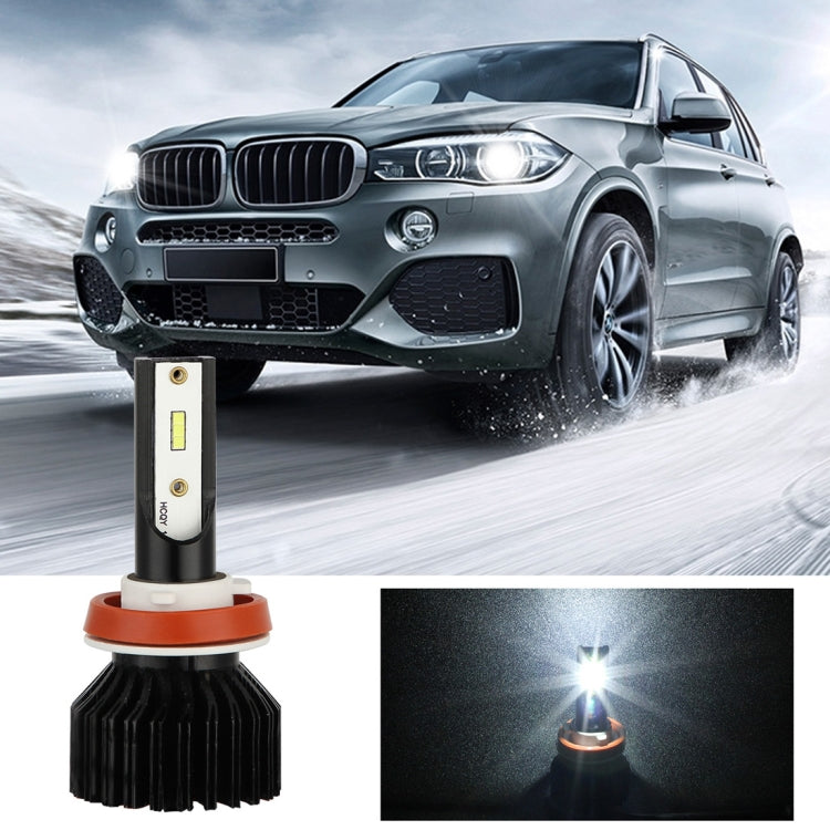 2 PCS EV13 H11 DC9-32V / 14W / 1400LM / 6000K IP67 Car LED Headlight Lamps (White Light)