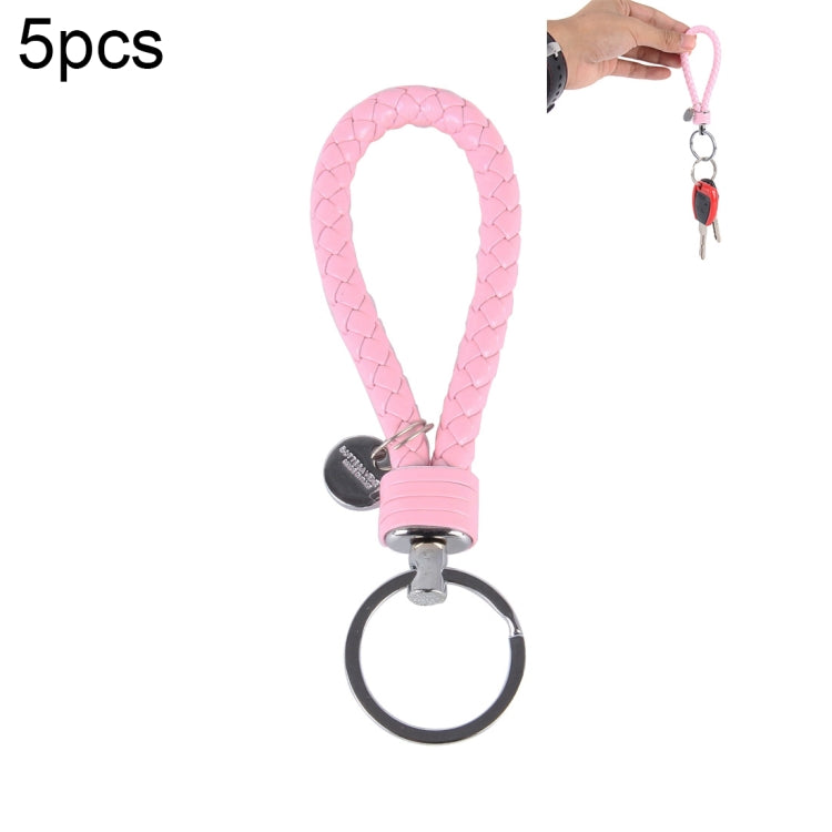 Car Key Ring Holder With Leather Strip