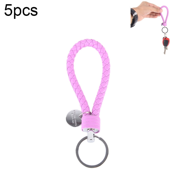 Car Key Ring Holder With Leather Strip