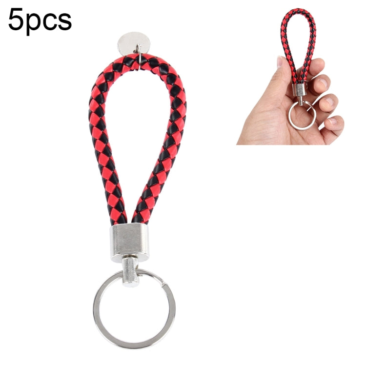 Car Key Ring Holder With Leather Strip