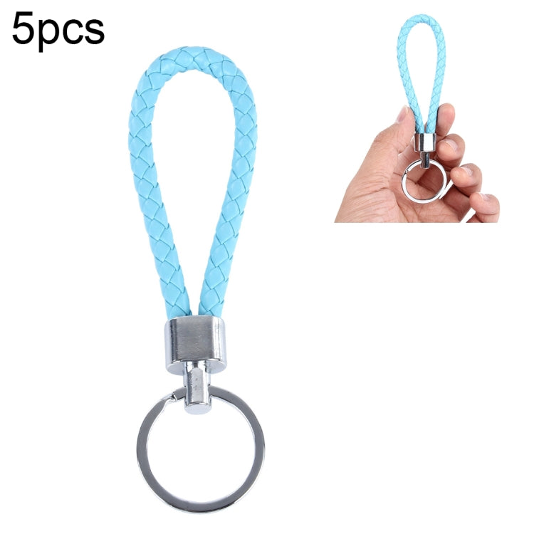 Car Key Ring Holder With Leather Strip