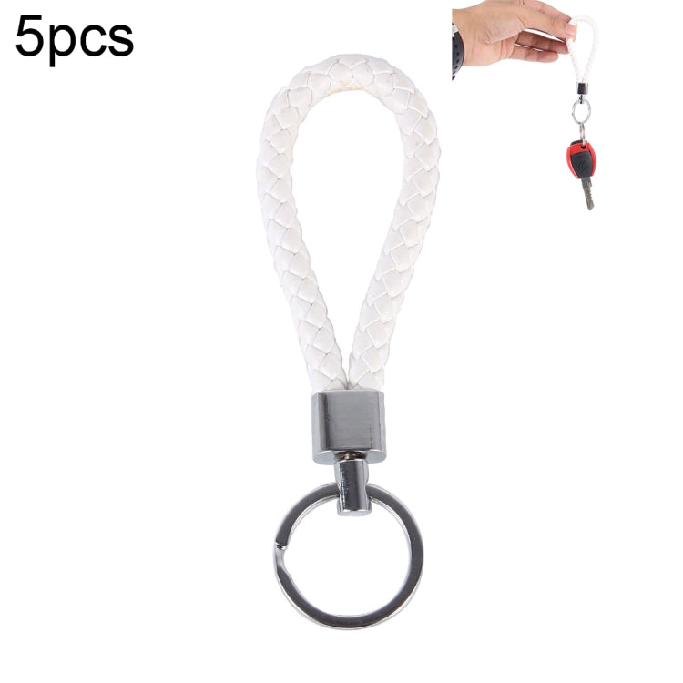 Car Key Ring Holder With Leather Strip