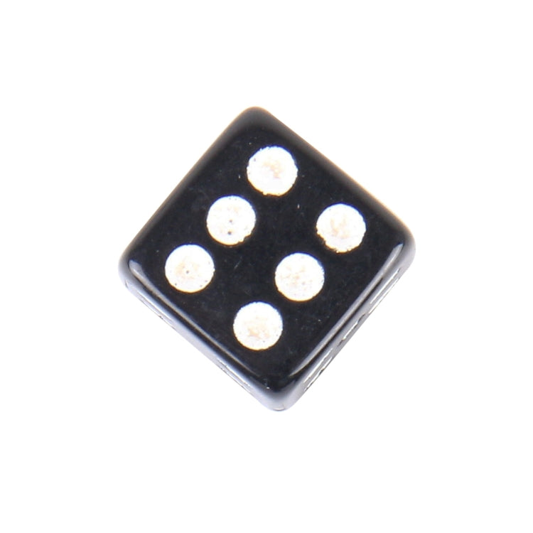 4 PCS Plastic Plated Dice Shape Universal Tire Valve Stem Cap