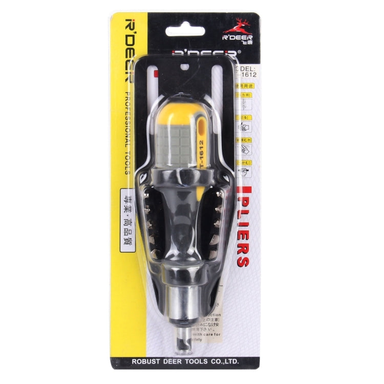Multibit Ratcheting Screwdriver with 10 Assorted Bits
