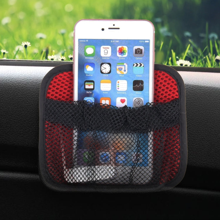 RUNDONG R-1031B Universal Car Trunk Elastic Storage Mesh Net Hammock Cargo Vehicle Organizer for Cell Phone Wallet