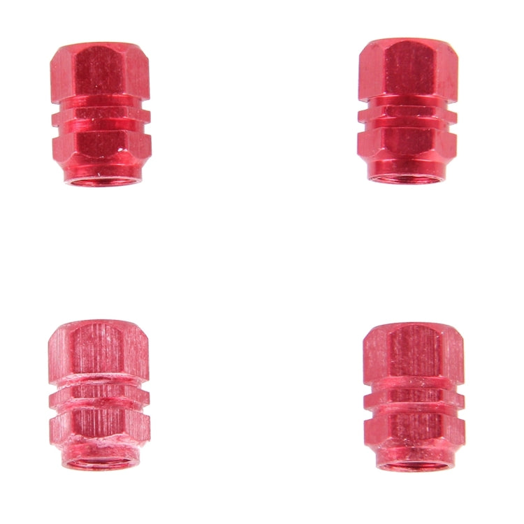 4PCS SA Metal Plated Hexagon Shape Universal Tire Valve Stem Cap