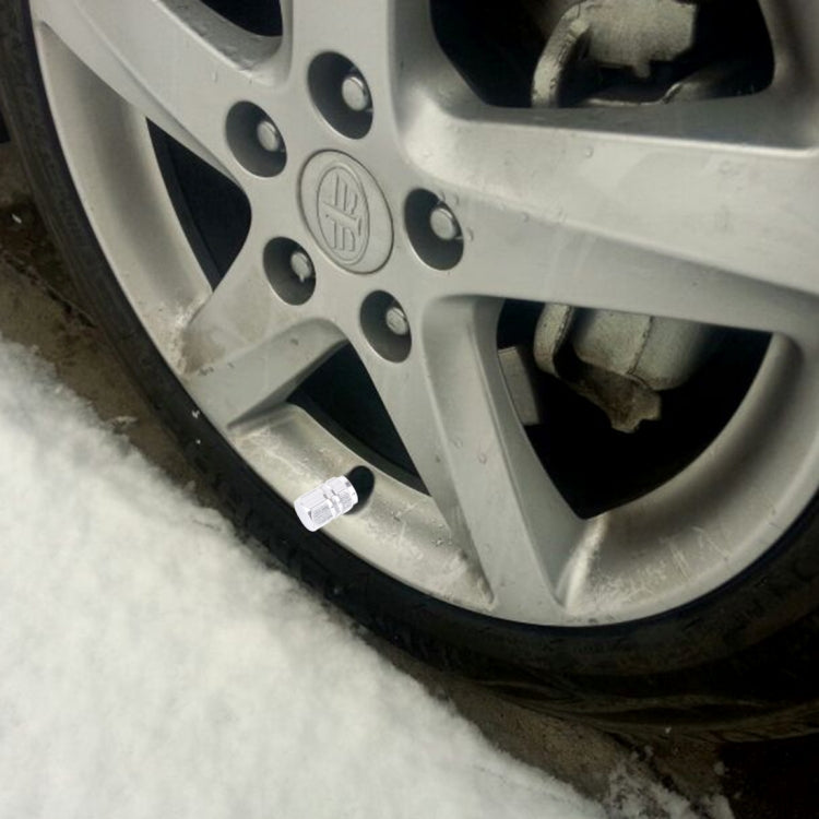 4PCS SA Metal Plated Hexagon Shape Universal Tire Valve Stem Cap