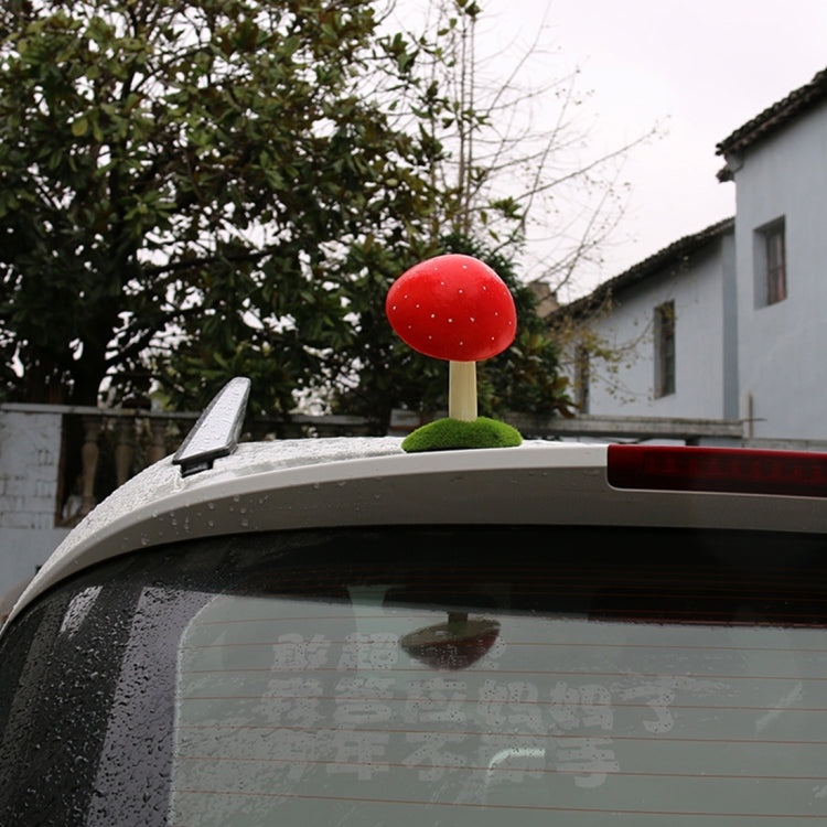 Mushroom Shape Car Plastic Decorative Sticker, Size: 11 x 15.5 x 9.5 cm