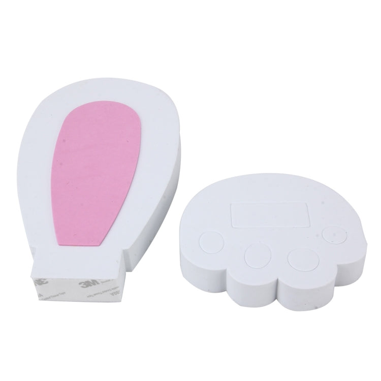 2 PCS Rabbit Ears Shape Car Plastic Decorative Sticker