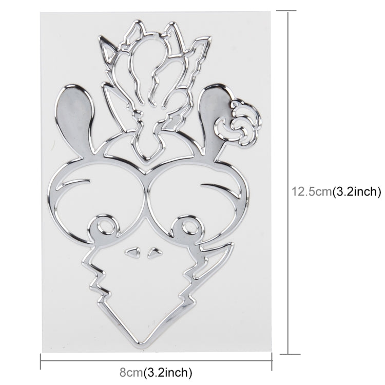Elf Shape Car Plastic Decorative Sticker,Size: 8 x 12.5 cm