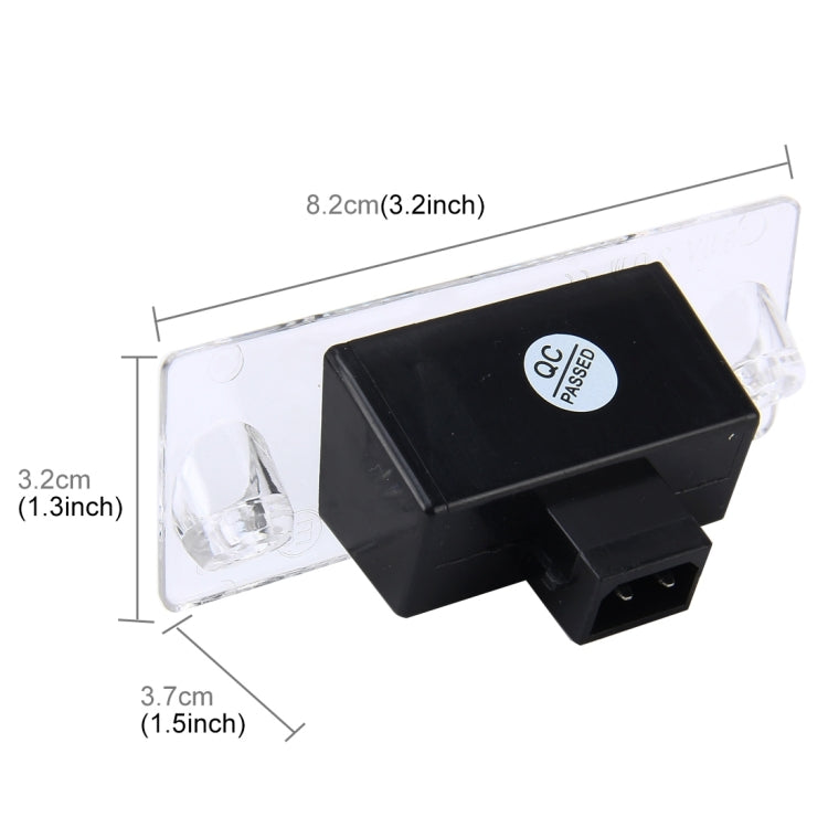 2 PCS License Plate Light with 18 SMD-3528 Lamps for Audi,2W 120LM, DC12V (White Light)