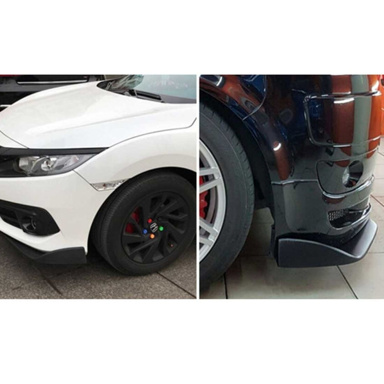 2 PCS Universal Fit Car Front Bumper Spoiler Lip Splitter Diffuser SUV ABS Front Shovel, Length: 74cm