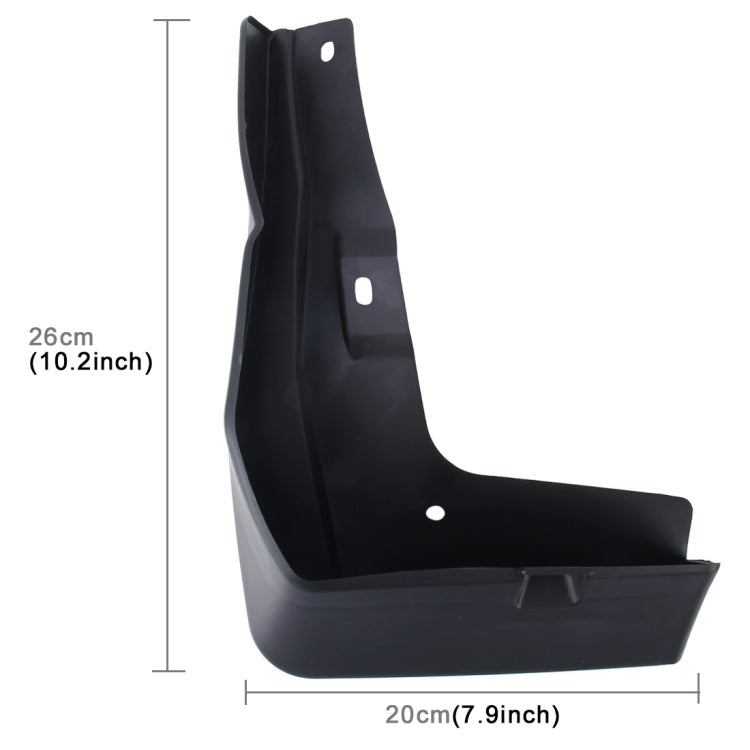 4 PCS Car Auto Semi-Rigid PVC Splash Flaps Mudguards Fender Guard for 2016 Version RAV4