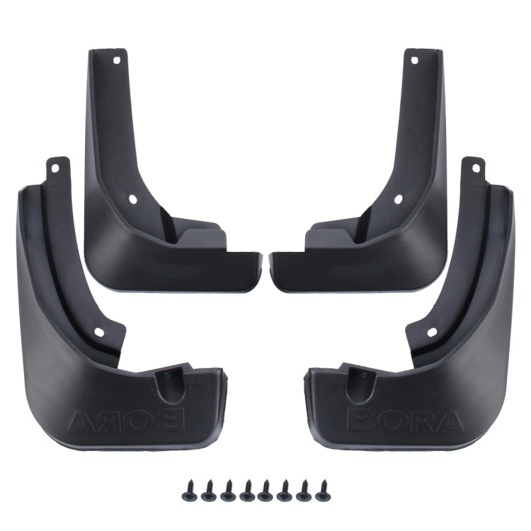 4 PCS Car Auto Semi-Rigid PVC Splash Flaps Mudguards Fender Guard for Volkswagen 2016 Version Bora