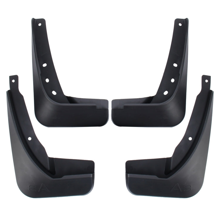 4 PCS Car Auto Semi-Rigid PVC Splash Flaps Mudguards Fender Guard for Audi A3 Hatchback