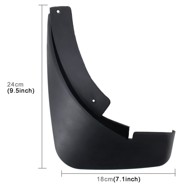 4 PCS Car Auto Semi-Rigid PVC Splash Flaps Mudguards Fender Guard for Audi A4L 2009