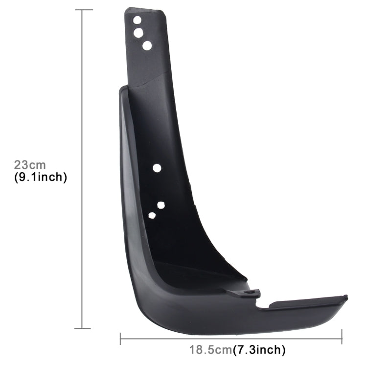 4 PCS Car Auto Semi-Rigid PVC Splash Flaps Mudguards Fender Guard for Toyota Corolla / BYD G3 / BYD F3