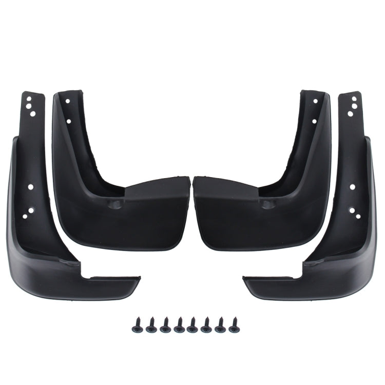 4 PCS Car Auto Semi-Rigid PVC Splash Flaps Mudguards Fender Guard for Toyota Corolla / BYD G3 / BYD F3