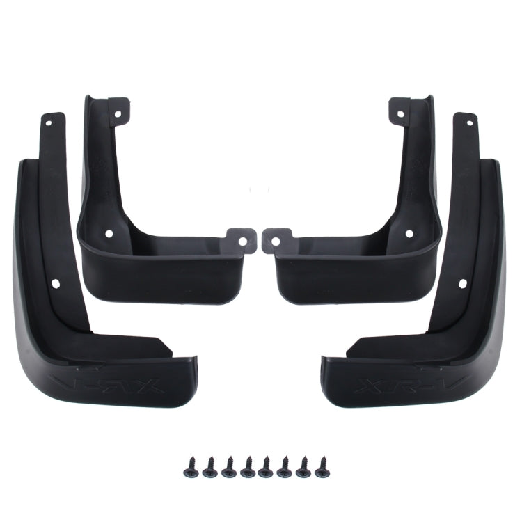 4 PCS Car Auto Semi-Rigid PVC Splash Flaps Mudguards Fender Guard for Honda XRV