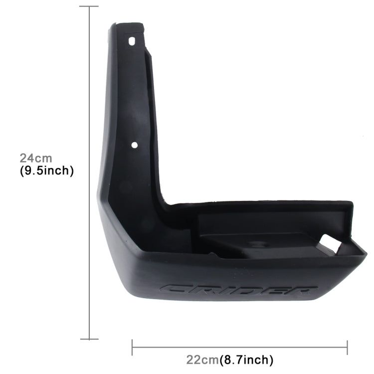 2 PCS Car Auto Semi-Rigid PVC Splash Flaps Mudguards Fender Guard for Honda Crider