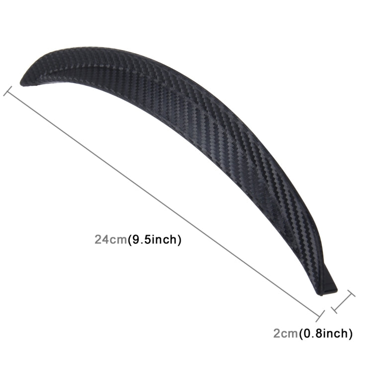 2 PCS Car Auto Rubber Fender Guard Protection Strip Scratch Protector Sticker, Size: 24*2cm