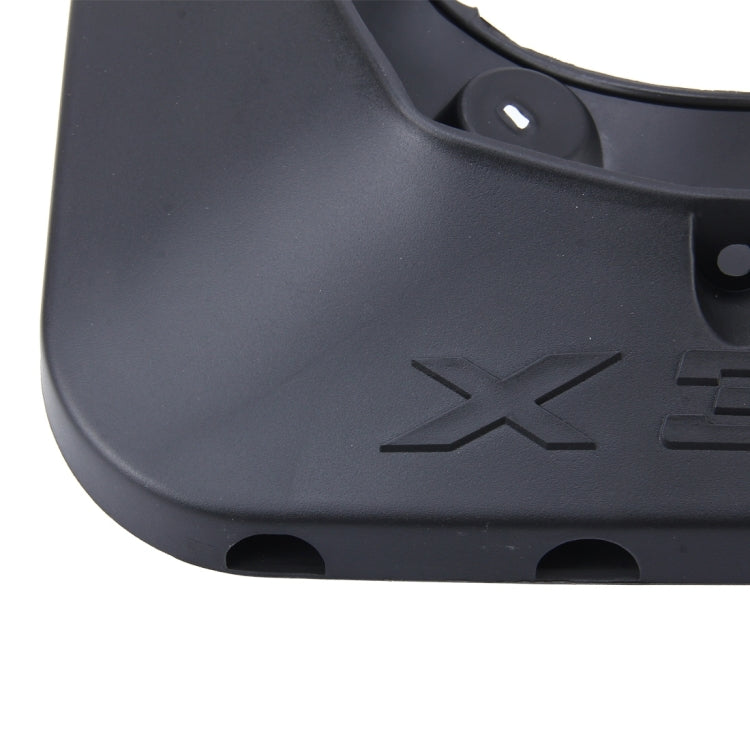 4 PCS Car Auto Semi-Rigid PVC Splash Flaps Mudguards Fender Guard for BMW X3 2011 Version