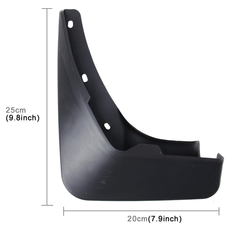 4 PCS Car Auto Semi-Rigid PVC Splash Flaps Mudguards Fender Guard for Audi A6L 2012 Version