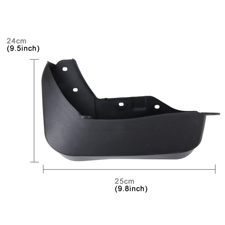 4 PCS Car Auto Semi-Rigid PVC Splash Flaps Mudguards Fender Guard for Audi Q3 2016 Version