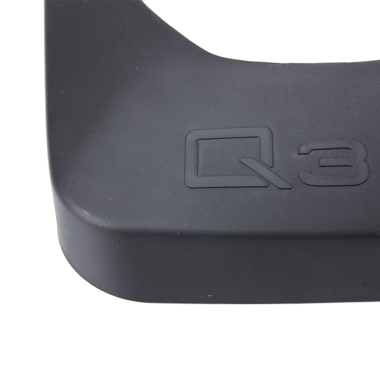 4 PCS Car Auto Semi-Rigid PVC Splash Flaps Mudguards Fender Guard for Audi Q3 2016 Version