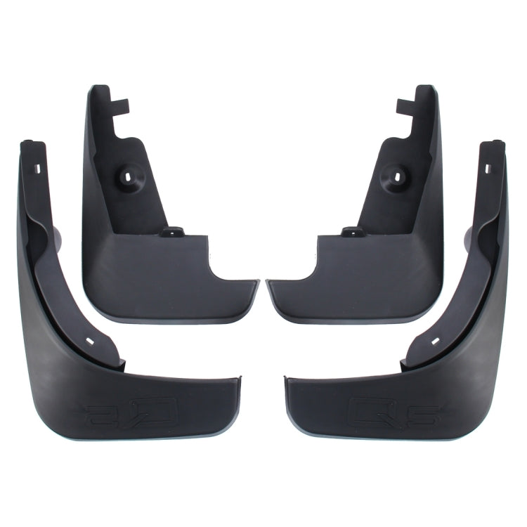 4 PCS Car Auto Semi-Rigid PVC Splash Flaps Mudguards Fender Guard for Audi Q5