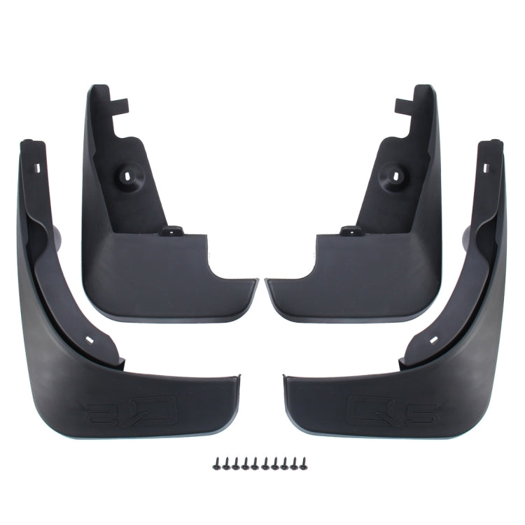 4 PCS Car Auto Semi-Rigid PVC Splash Flaps Mudguards Fender Guard for Audi Q5