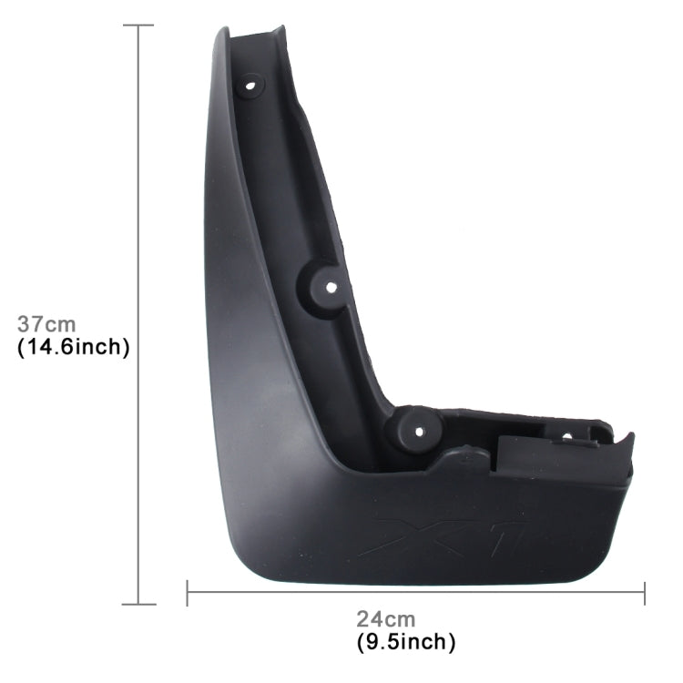 4 PCS Car Auto Semi-Rigid PVC Splash Flaps Mudguards Fender Guard for BMW X1