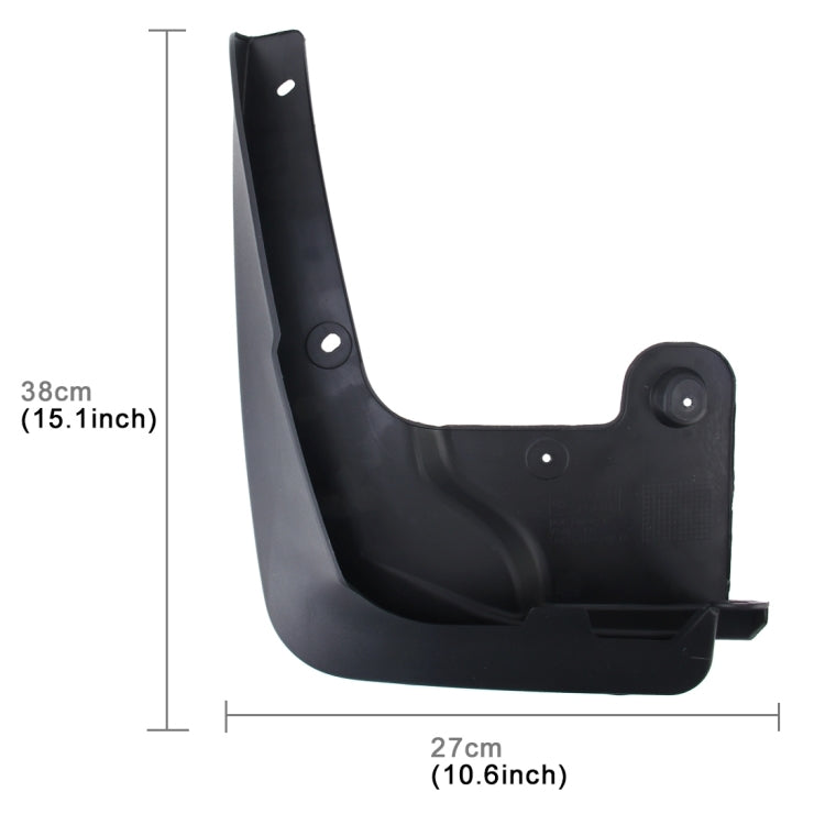 4 PCS Car Auto Semi-Rigid PVC Splash Flaps Mudguards Fender Guard for BMW X4