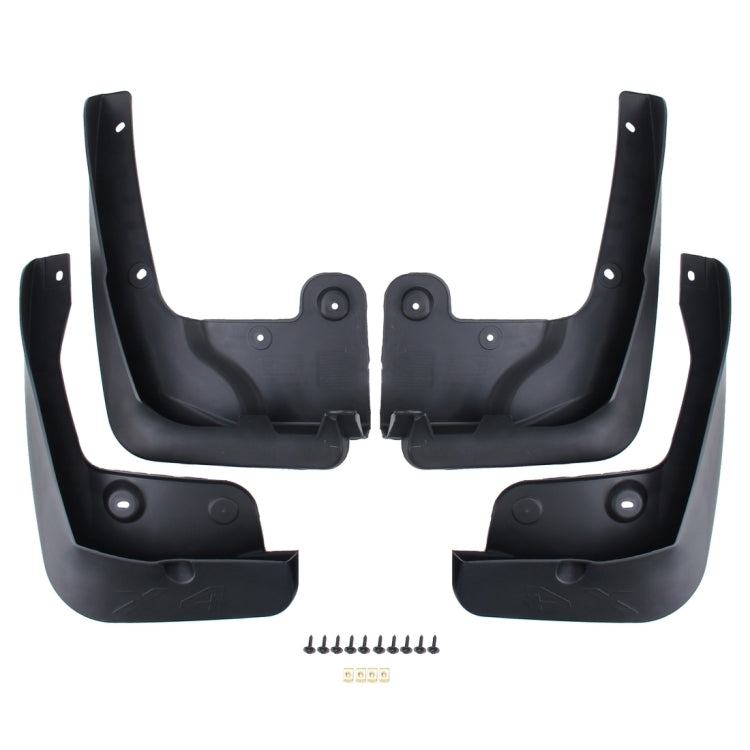4 PCS Car Auto Semi-Rigid PVC Splash Flaps Mudguards Fender Guard for BMW X4