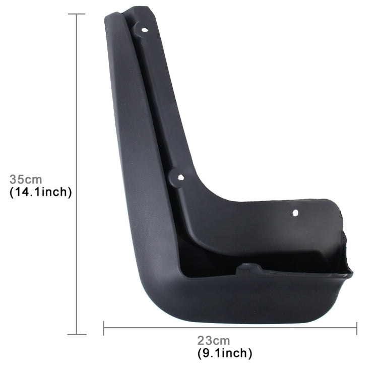 4 PCS Car Auto Semi-Rigid PVC Splash Flaps Mudguards Fender Guard for BMW 3 Series