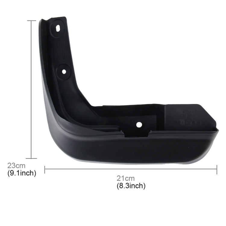 4 PCS Car Auto Semi-Rigid PVC Splash Flaps Mudguards Fender Guard for Honda Civic 2012 Version