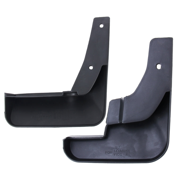 4 PCS Car Auto Semi-Rigid PVC Splash Flaps Mudguards Fender Guard for Toyota 2014 Version Vios