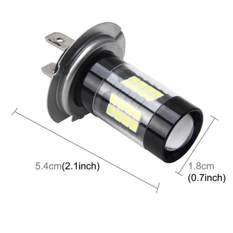 H7 7W 420LM 6000K Car Fog Lights with 42 SMD-3528 LED Lamps, DC 12V(White Light)