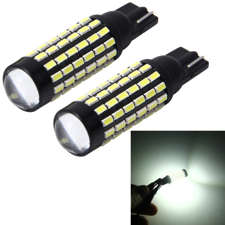 2 PCS T10 4W 250LM Car Clearance Lights Car Marker Light with 72 SMD-3014-LED Lamps, DC 12V(White Light)