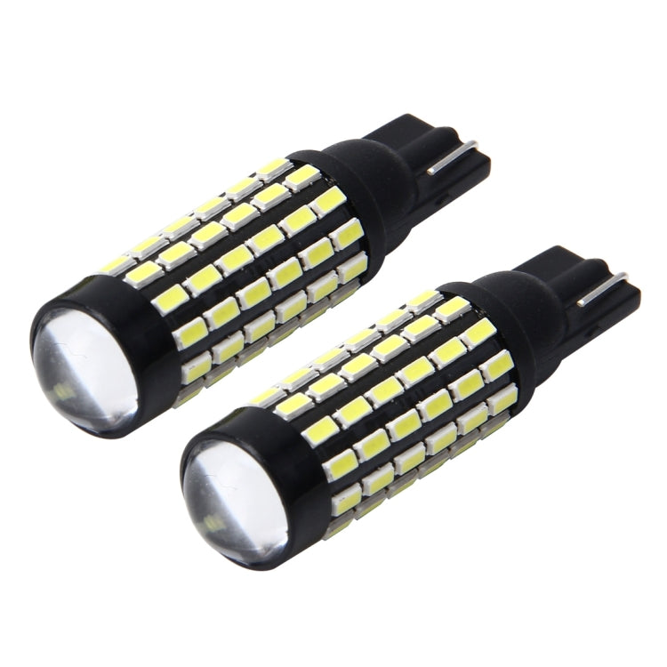 2 PCS T10 4W 250LM Car Clearance Lights Car Marker Light with 72 SMD-3014-LED Lamps, DC 12V(White Light)